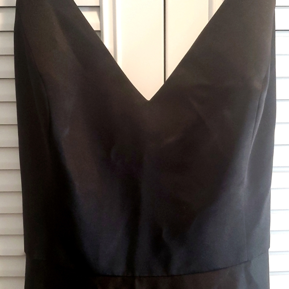 David's Bridal Elegant Black Wedding Dress - Picture 3 of 6
